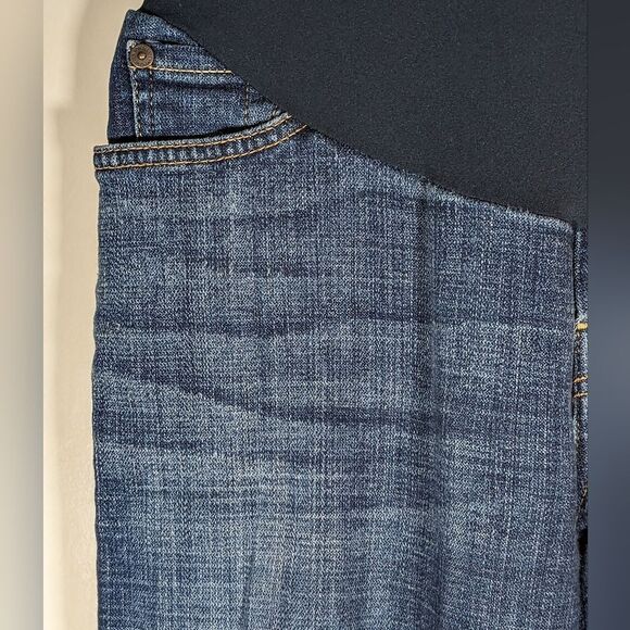 7 For All Mankind Maternity Jeans P Collection Straight Leg Over Belly Size 29 - Picture 5 of 11